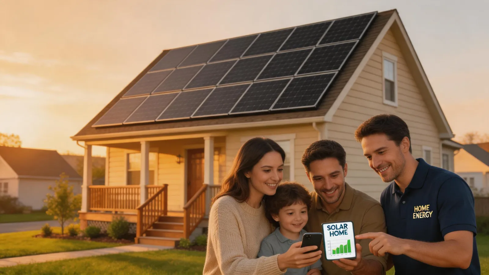 Residential rooftop solar home