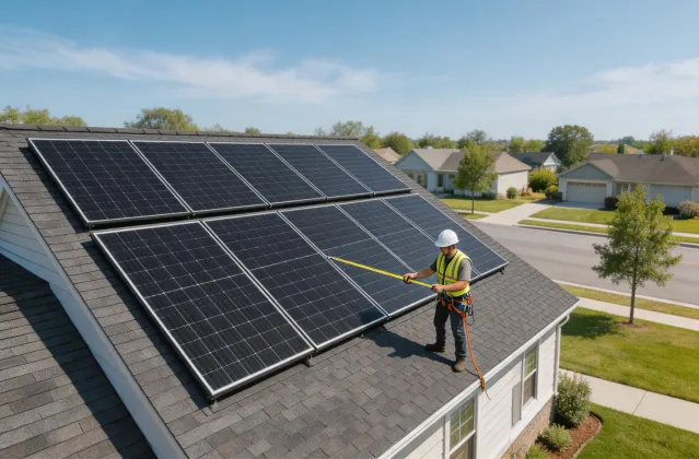 Residential roof solar design review